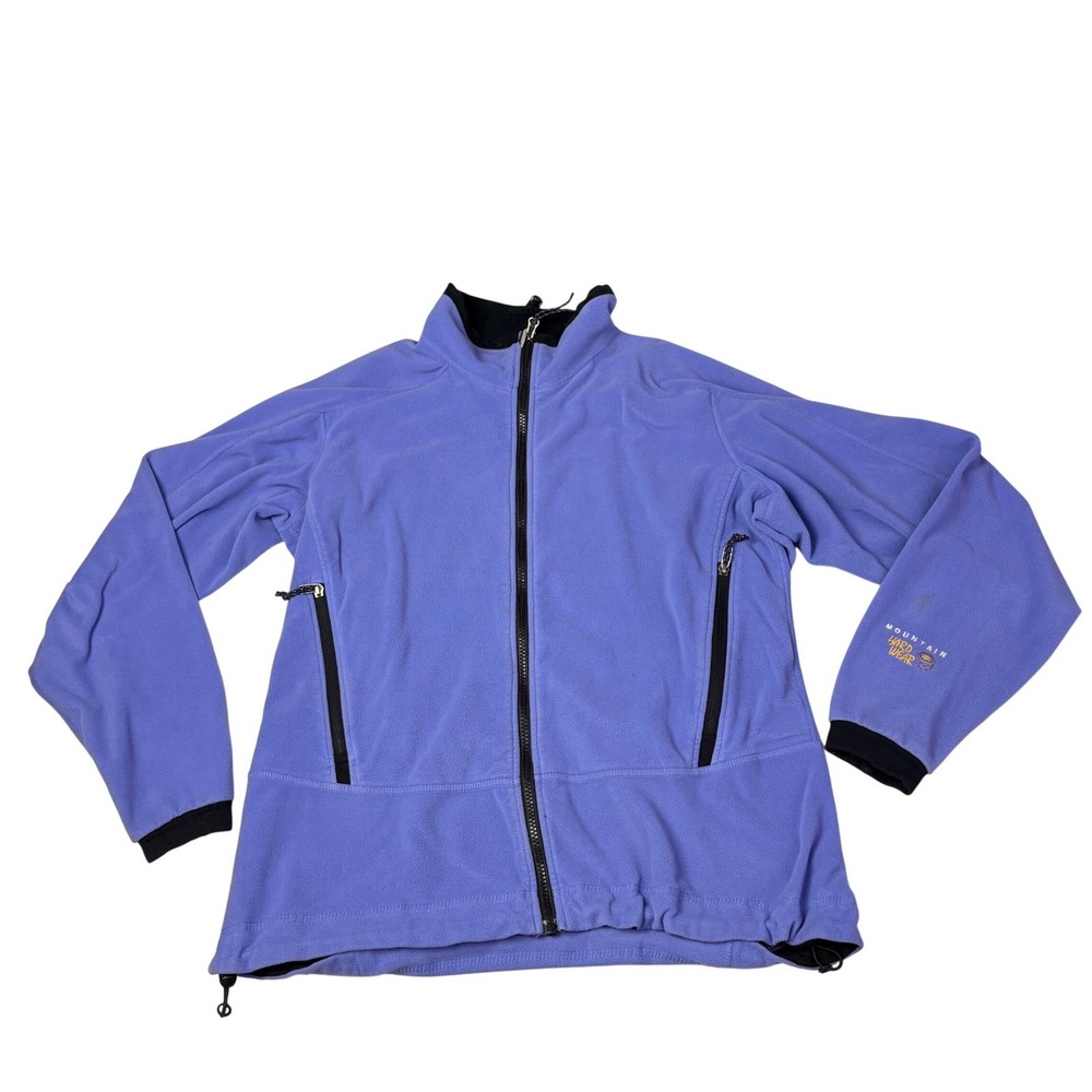 Mountain Hardwear Fleece Jacket Purple Zip Up Size 14 Made in USA Women's